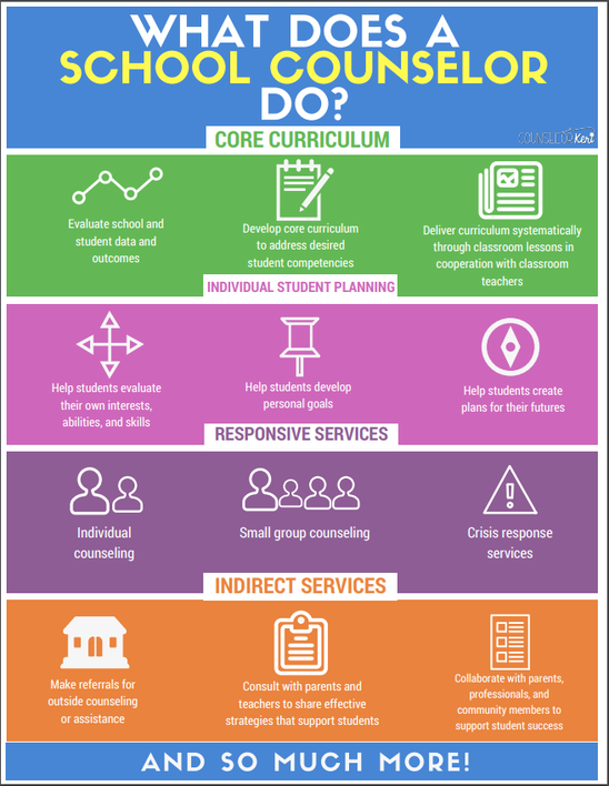 What do school counselors do?